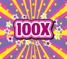 100X